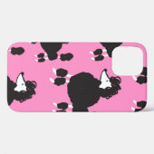 Illustratie  franse poedel naadloos patter Case-Mate iPhone case (Achterkant (horizontaal))
