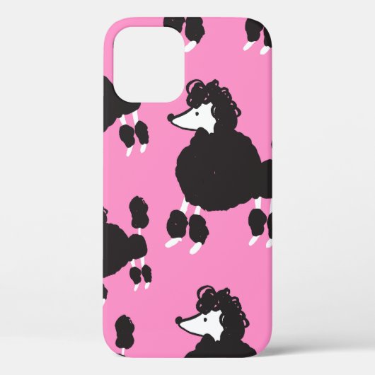 Illustratie  franse poedel naadloos patter Case-Mate iPhone case (Achterkant)
