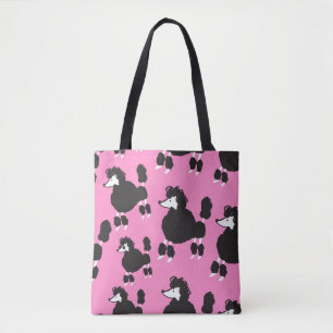 Illustratie  franse poedel naadloos patter tote bag