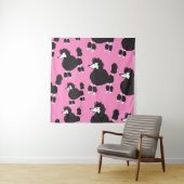 Illustratie franse poedel naadloos patter wandkleed (In situ)