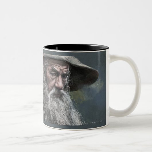 Illustratie Gandalf Tweekleurige Koffiemok (Rechts)