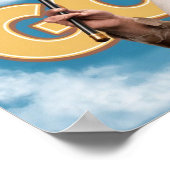 Illustratie Gekke gans, Funny Goose Poster (Hoek)