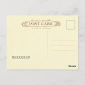  illustratie gele Hammer Bird Briefkaart (Achterkant)