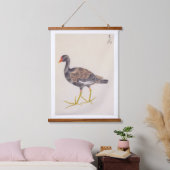  illustratie: Gemeenschappelijke moorhen Hangend Wandkleed (Slaapkamer)