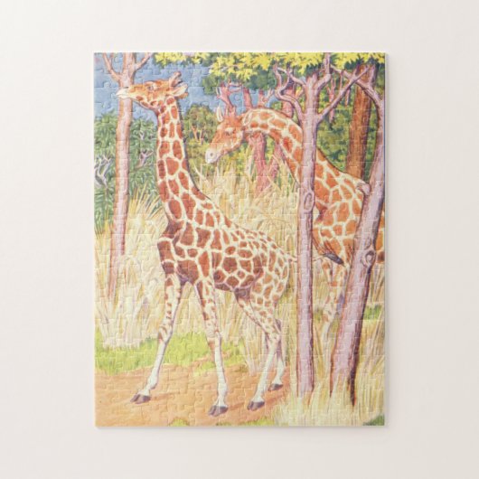 Illustratie Giraffe  Childrens Book Legpuzzel (Verticaal)