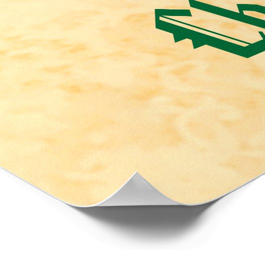  illustratie glimlachen Santa V02A Poster (Hoek)