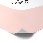 Illustratie Glitter Gold Pastel Birthday Cake Poster (Hoek)