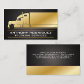 Illustratie Gold Truck | Veiling Visitekaartje (Voorkant / Achterkant)