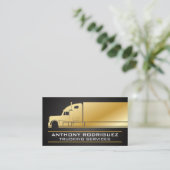 Illustratie Gold Truck | Veiling Visitekaartje (Staand voorkant)