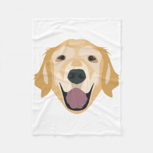 Illustratie Golden Retriever Fleece Deken
