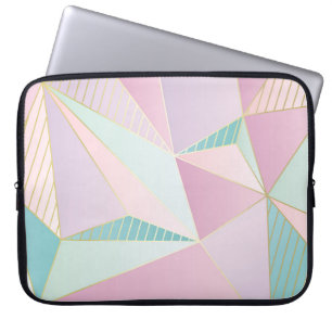 (illustratie) gouden achtergrond, abstracte arti laptop sleeve