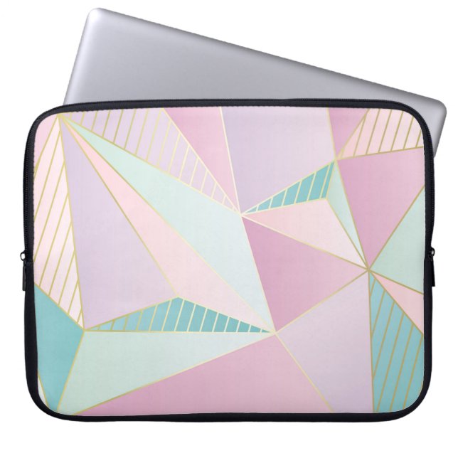 (illustratie) gouden achtergrond, abstracte arti laptop sleeve (Voorkant)
