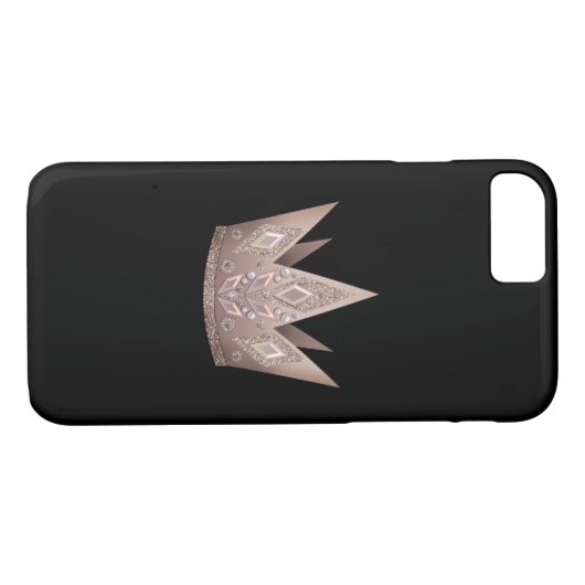 Illustratie gouden kroonjuwelenparels Case-Mate iPhone case (Achterkant (Horizontaal))