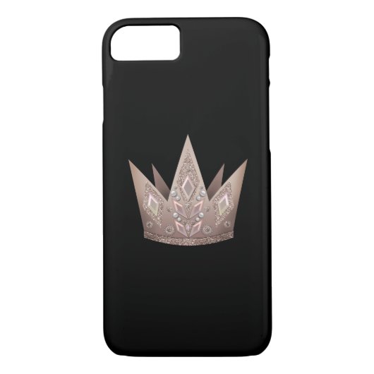 Illustratie gouden kroonjuwelenparels Case-Mate iPhone case (Achterkant)
