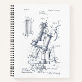 Illustratie grafiek microscoopafbeelding notitieboek (Voorkant)