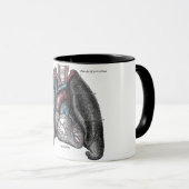  illustratie Gray's Anatomy Heart Lungs Mok (Voorkant rechts)