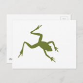 Illustratie groene boomkikker briefkaart (Voorkant / Achterkant)