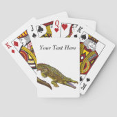  illustratie groene krokodil speelkaarten (Achterkant)