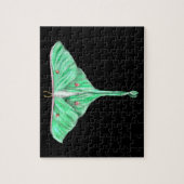 Illustratie: Groene Lunar Moth Legpuzzel (Verticaal)