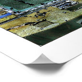 Illustratie groene vrachtwagensnelweg poster (Hoek)