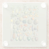  illustratie groenten & fruit glazen onderzetter (Achterkant)