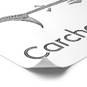  illustratie - Grote witte haai skelet Poster (Hoek)