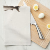 Illustratie  haaien - Sjabloon Retro Sharks Theedoek (Quarter Fold)