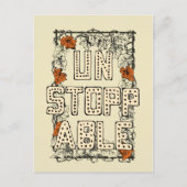 Illustratie handschrift onstopbaar briefkaart (Voorkant)