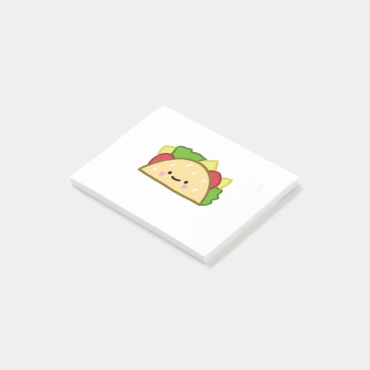 Illustratie handtekening Taco-Cartoon Post-it® Notes (Schuin)