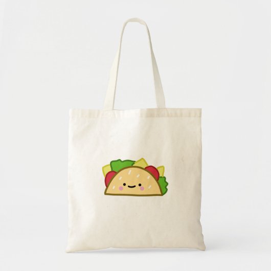 Illustratie handtekening Taco-Cartoon Tote Bag (Voorkant)