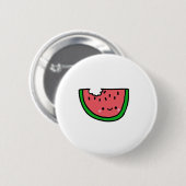 Illustratie handtekening watermeloen Cartoon Ronde Button 5,7 Cm (Voorkant /achterkant)