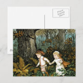 Illustratie Hansel en Gretel Briefkaart (Voorkant / Achterkant)