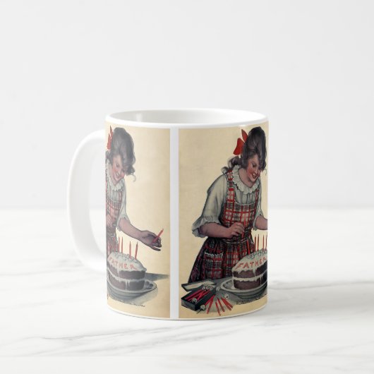  illustratie Happy Birthday Party vader Koffiemok (Voorkant links)