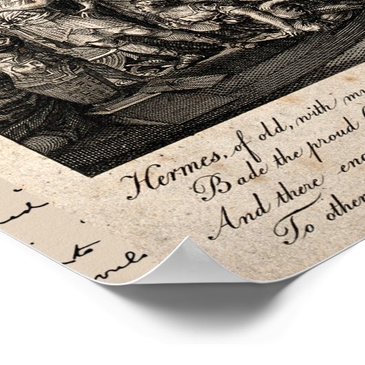 Illustratie Hermes Trismegistos Poster (Hoek)