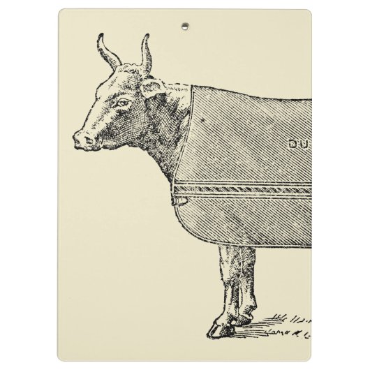  ILLUSTRATIE Het Klembord Koe Welfare (Achterkant)