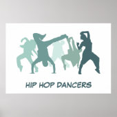 Illustratie Hip Hop Dancers Poster (Voorkant)