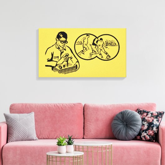 illustratie Hobby Soccer Canvas (Insitu (Woonkamer))