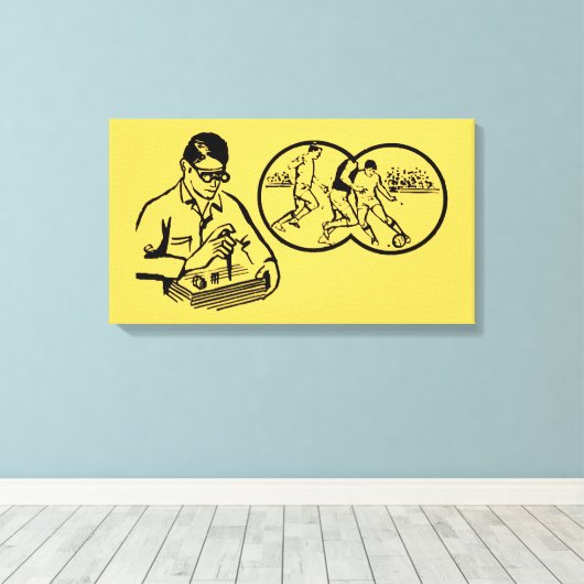  illustratie Hobby Soccer Canvas (Insitu (Houten vloer))