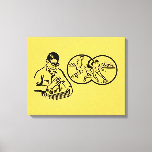 illustratie Hobby Soccer Canvas Afdruk (Voorkant)