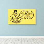 illustratie Hobby Soccer Canvas Afdruk (Insitu (Houten vloer))