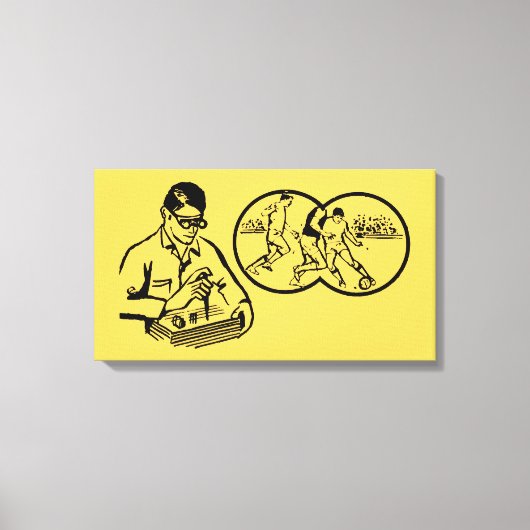 illustratie Hobby Soccer Canvas Afdruk (Voorkant)