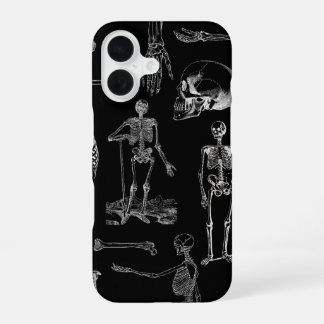 Illustratie Hoesje voor Telefoon met Vintage Skele iPhone 16 Hoesje
