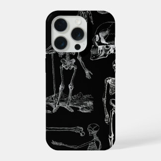 Illustratie Hoesje voor Telefoon met Vintage Skele iPhone 15 Pro Case