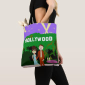 Illustratie Hollywood Date Retro Character Illustr Tote Bag (Dichtbij)