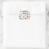 Illustratie Honden met ademhalingsset Ronde Sticker (Tas)