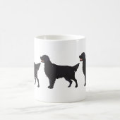 Illustratie Hondenras met platte bekleding Koffiemok (Center)