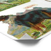  illustratie Hondenras Poster (Hoek)