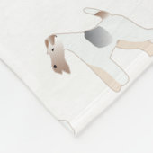 Illustratie Hondenras van Wire Fox Terrier Illustr Fleece Deken (Hoek)
