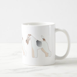 Illustratie Hondenras van Wire Fox Terrier Illustr Koffiemok
