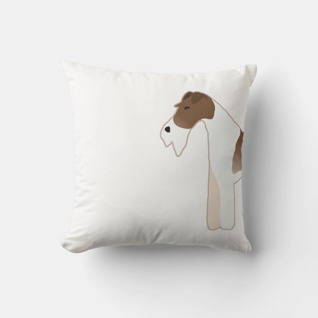 Illustratie Hondenras van Wire Fox Terrier Illustr Kussen (Voorkant)